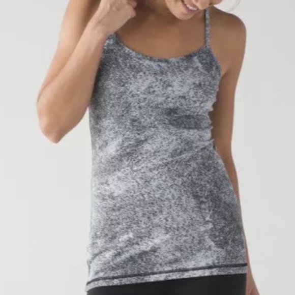 Lululemon Power  Speckled Racerback Tank/Size 8 - Picture 6 of 11